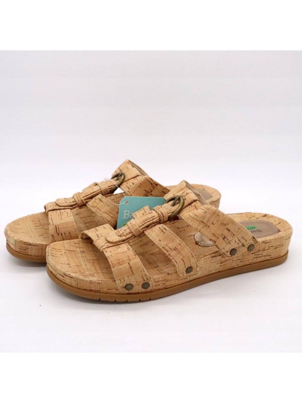 Baretraps Cella Cork Slide Sandals Women's Size 6M Memory Foam NWT